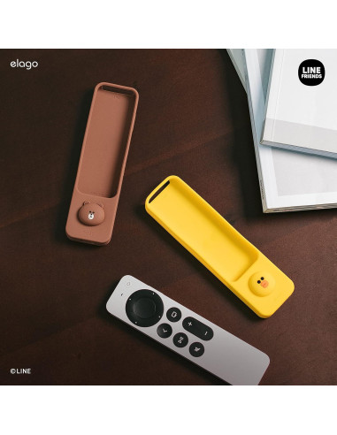 Funda Slim elago LINE Friends para Apple TV 4K Control Remoto Marrón