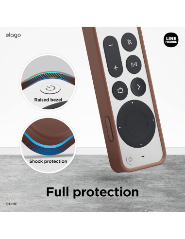 Funda Slim elago LINE Friends para Apple TV 4K Control Remoto Marrón