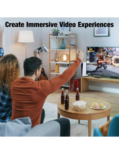 Conmutador HDMI 2.1 8K 5 en 1 CYD521N, Soporta 4K 120Hz