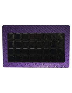 Piel de Fibra de Carbono MightySkins para Elgato Stream Deck XL - Placa Diamante Púrpura