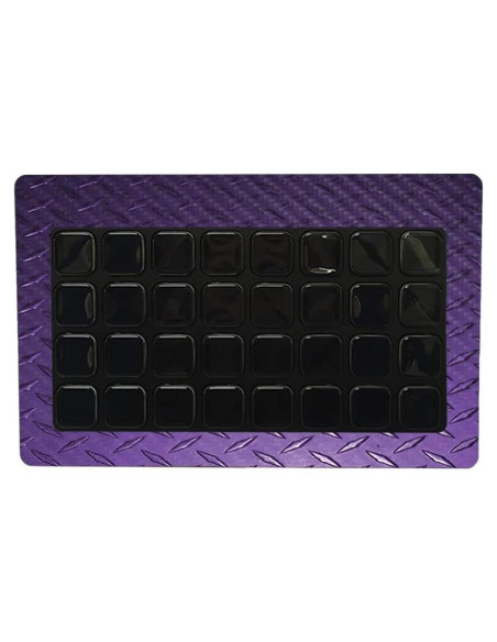 Piel de Fibra de Carbono MightySkins para Elgato Stream Deck XL - Placa Diamante Púrpura