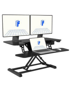 Elevador de Escritorio Eléctrico FlexiSpot EM7 91.44 cm Negro