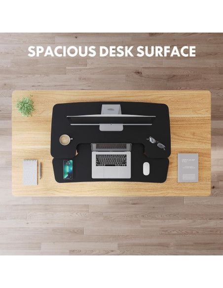 Elevador de Escritorio Eléctrico FlexiSpot EM7 91.44 cm Negro