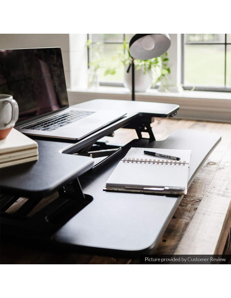 Elevador de Escritorio Eléctrico FlexiSpot EM7 91.44 cm Negro