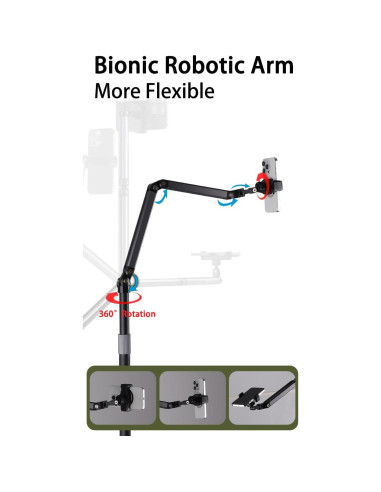 Soporte de Piso para Teléfono Hocoder HC-103-01 Ajustable 129.54 cm