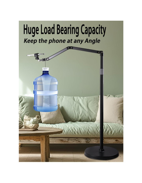 Soporte de Piso para Teléfono Hocoder HC-103-01 Ajustable 129.54 cm Soporte de Piso para Teléfono Hocoder HC-103-01 Ajustable 129.54 cm