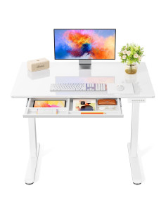 Escritorio de Pie Eléctrico Marsail con Cajón 101.6x60.9cm