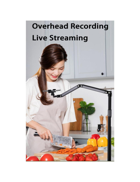 Soporte de Piso para Teléfono Hocoder HC-103-01 Ajustable 129.54 cm Soporte de Piso para Teléfono Hocoder HC-103-01 Ajustable 129.54 cm