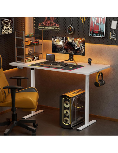 Escritorio de pie eléctrico Simple Deluxe 61x122 cm blanco