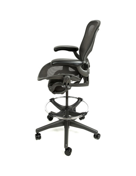 Taburete de Dibujo Herman Miller Aeron C Ergonómico Blanco