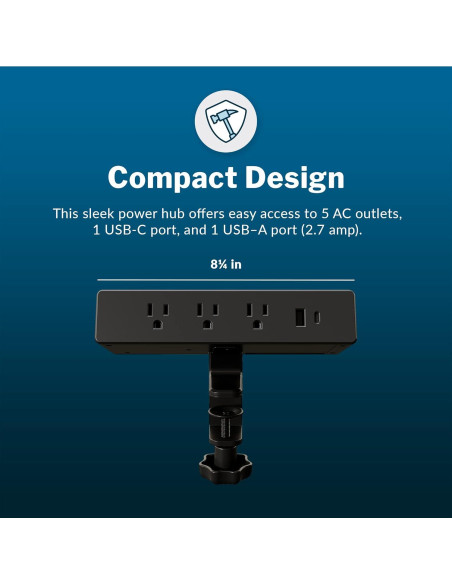 Vari Power Hub - Estación de Carga con 5 Salidas AC y 2 USB