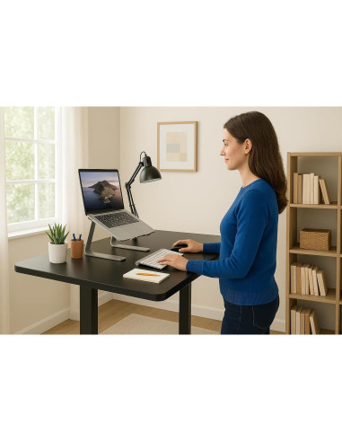 Escritorio Eléctrico Ajustable Mount-It! MI-8035 101.6x61 cm Negro