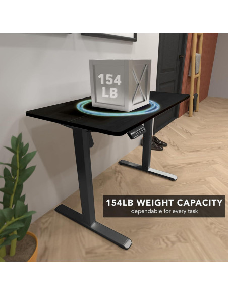 Escritorio Eléctrico Ajustable Mount-It! MI-8035 101.6x61 cm Negro