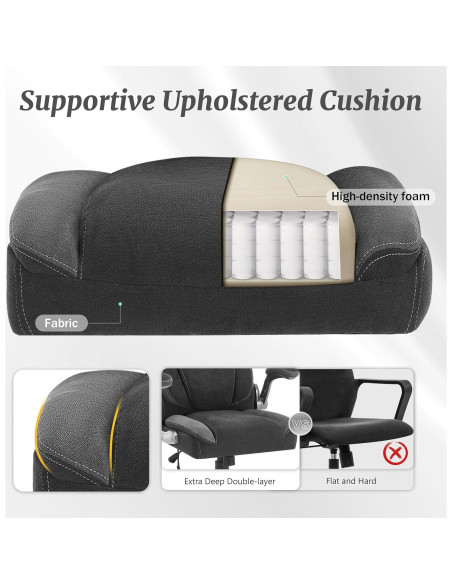 Silla de Oficina Ergonómica BLISNEST con Soporte Lumbar Ajustable