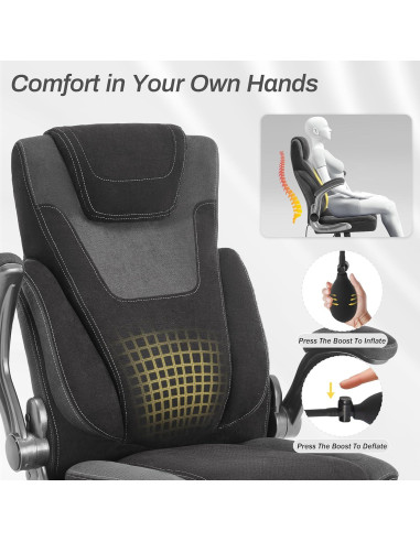 Silla de Oficina Ergonómica BLISNEST con Soporte Lumbar Ajustable