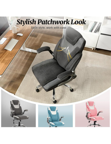 Silla de Oficina Ergonómica BLISNEST con Soporte Lumbar Ajustable