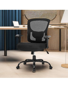 Silla de Oficina Ergonómica BestOffice 500lbs Negra 2