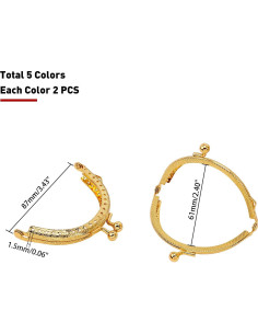 Marco de Monedero de Metal PH PandaHall 10 Pcs 8.5cm Retro 2