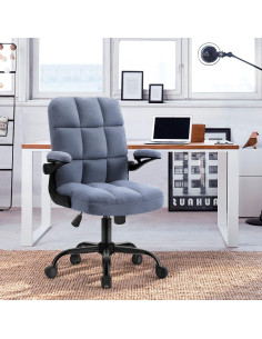 Silla de Oficina Ejecutiva SEATZONE Charles Ergonomica Azul 2