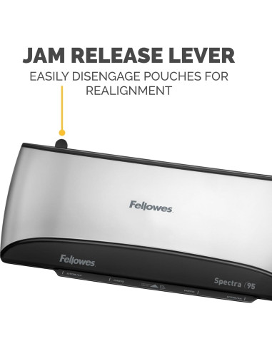 Laminadora Fellowes Spectra 95 24.1 cm Plata/Negro