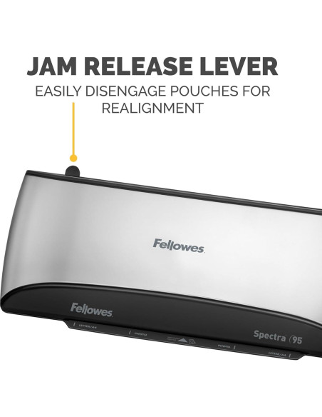 Laminadora Fellowes Spectra 95 24.1 cm Plata/Negro