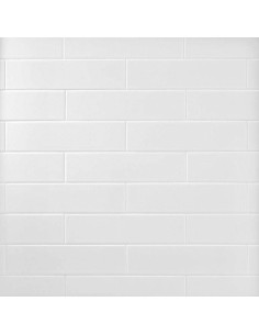 Azulejo Cerámico Blanco Tenedos 3x12 Mate 25 Piezas 2