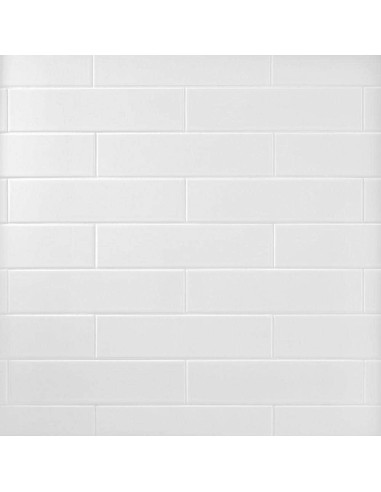 Azulejo Cerámico Blanco Tenedos 3x12 Mate 25 Piezas