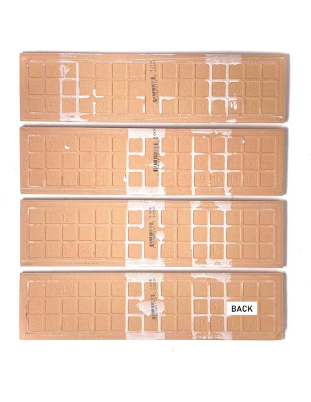 Azulejo Cerámico Blanco Tenedos 3x12 Mate 25 Piezas