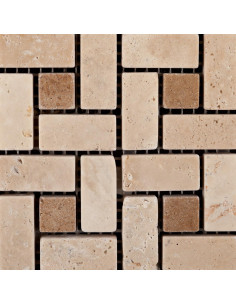 Mosaico Mini-Pinwheel Oracle 30.2x30.2cm Travertino Claro 2