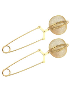 Infusor de Té con Mango Luckyiren, Acero Inoxidable, 2 Piezas