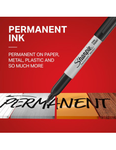 Marcador Permanente Punta Fina Morado Sharpie 12 Unidades 2