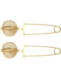 Infusor de Té con Mango Luckyiren, Acero Inoxidable, 2 Piezas 2