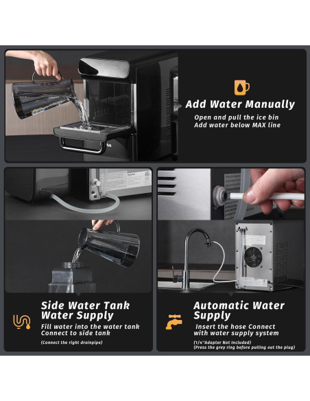 Fabricador de Hielo Nugget Inoviva 40lbs/día, 1.2 Galones