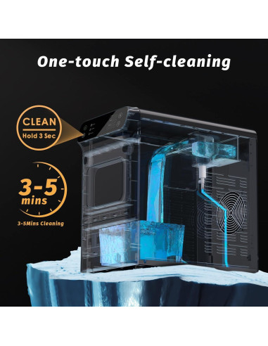 Fabricador de Hielo Nugget Inoviva 40lbs/día, 1.2 Galones