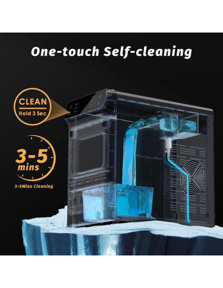 Fabricador de Hielo Nugget Inoviva 40lbs/día, 1.2 Galones