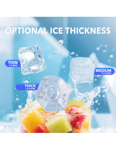 Fabricador de Hielo Nugget Erivess 15kg/día, Autolimpieza, 1.5L