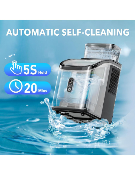 Fabricador de Hielo Nugget Erivess 15kg/día, Autolimpieza, 1.5L