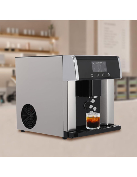 Máquina de Hielo Nugget 2 en 1 YUINDY Portátil 10 Cubos en 12 Min