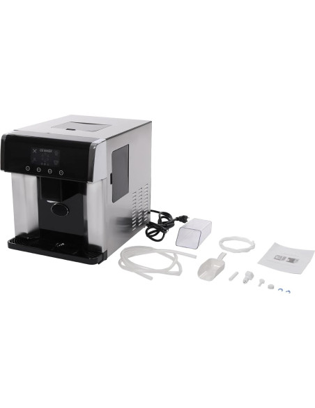 Máquina de Hielo Nugget 2 en 1 YUINDY Portátil 10 Cubos en 12 Min