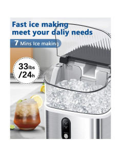 Máquina de Hielo Nugget Joy Pebble 15kg/día Acero Inoxidable 2