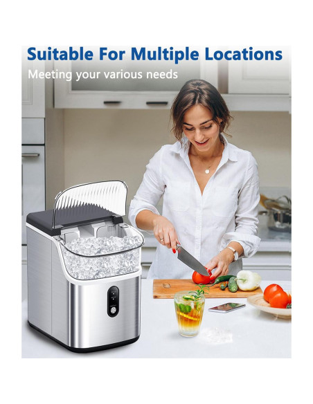 Máquina de Hielo Nugget Joy Pebble 15kg/día Acero Inoxidable