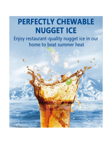 Máquina de Hielo Nugget Joy Pebble 15kg/día Acero Inoxidable