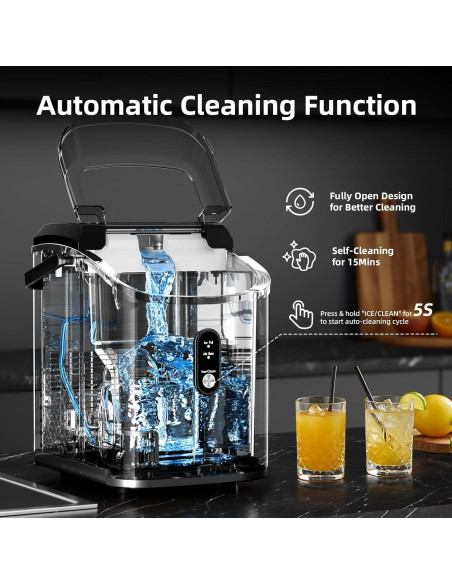 Fabricador de Hielo Nugget Antarctic Star 15.42 kg/día Acero Inoxidable