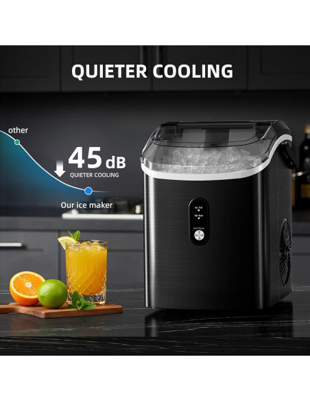 Fabricador de Hielo Nugget Antarctic Star 15.42 kg/día Acero Inoxidable