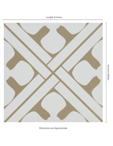 Azulejo Porcelana Encaustic MSI Elora 20.32x20.32cm Mate