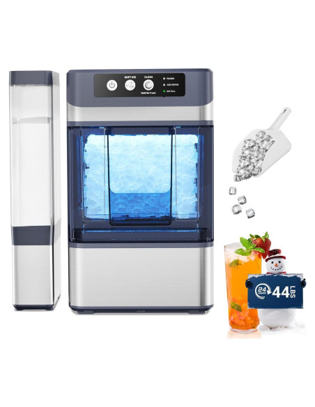 Fabricador de Hielo Nugget Yawhew 44 kg/día Autolimpiante