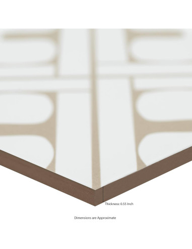 Azulejo Porcelana Encaustic MSI Elora 20.32x20.32cm Mate