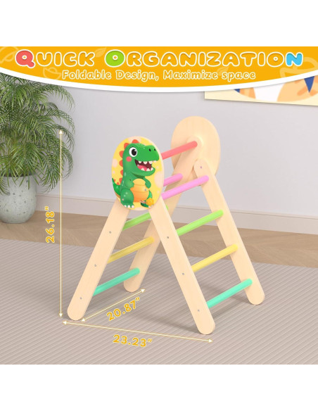 Conjunto de Escalada Triángulo Pikler Acenova para Niños 1-3 Años