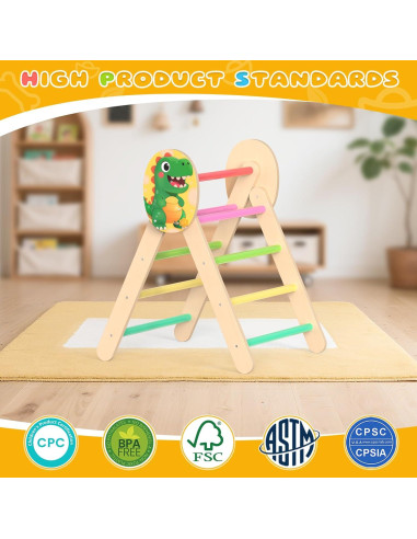 Conjunto de Escalada Triángulo Pikler Acenova para Niños 1-3 Años