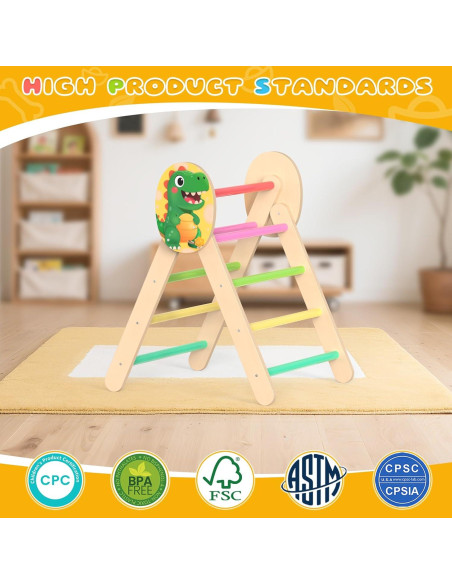 Conjunto de Escalada Triángulo Pikler Acenova para Niños 1-3 Años